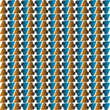 Abstract Heart Pattern for Romantic Gift Wrap and Textile Print Stock Illustration