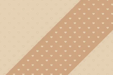 Abstract heart pattern template for fabric, tile design. background . Stock Illustration