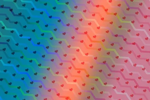 Abstract heart pattern template for fabric, tile design. background . Illustrazione stock