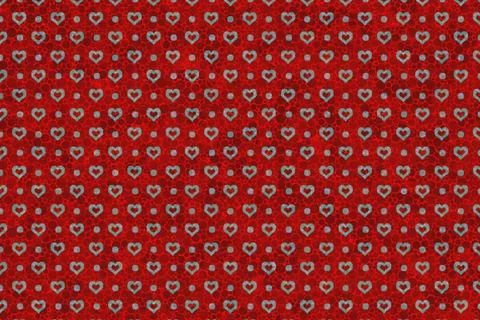 Abstract heart pattern template for fabric, tile design. background . Stock Illustration