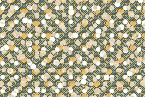 Abstract heart pattern template for fabric, tile design. background . Stock Photos