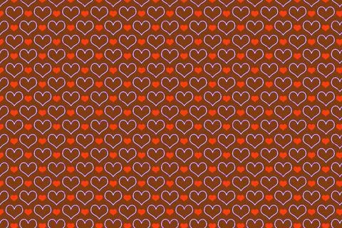 Abstract heart pattern template for fabric, tile design. background . 写真素材