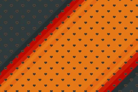 Abstract heart pattern template for fabric, tile design. background . Stock Photos