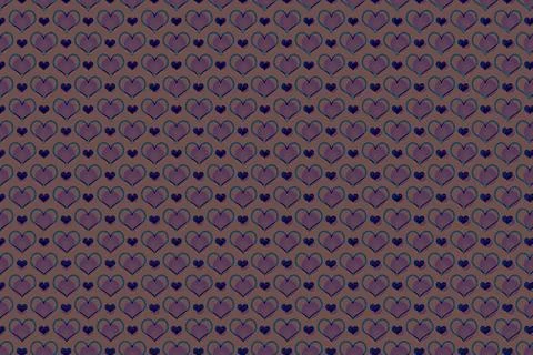 Abstract heart pattern template for fabric, tile design. background . Stock Photos