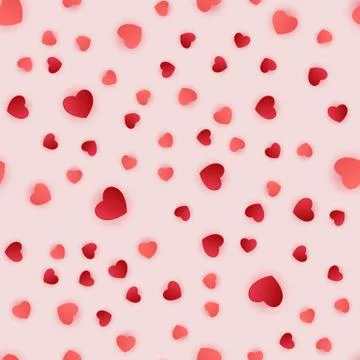 Abstract Heart Seamless Pattern Background. Vector Illustration イラスト素材