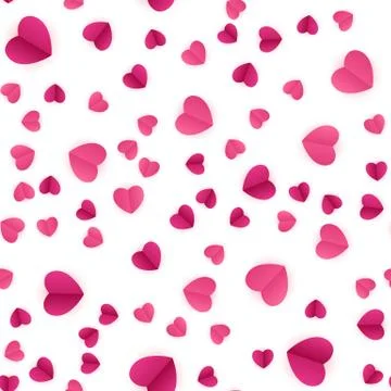 Abstract Heart Seamless Pattern Background. Vector Illustration 스톡 일러스트