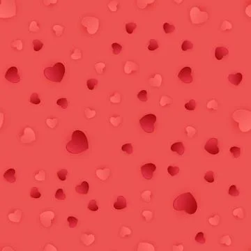 Abstract Heart Seamless Pattern Background. Illustration Illustrazione stock