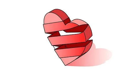 Abstract heart shape Stock Illustration