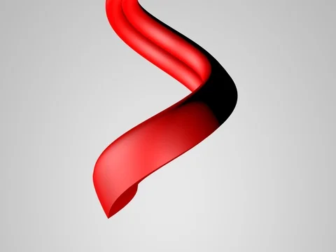 Abstract heart shape, seamless loop Stock Footage 77300468