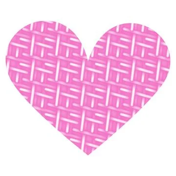 Abstract heart shape with textured interweaving of neon luminous elements in Stockillustratie