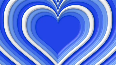 Abstract heart shape tunnel motion background Stock Footage 337933709