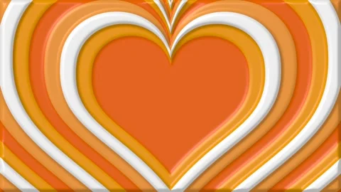 Abstract heart shape tunnel motion background Stock Footage 342285292