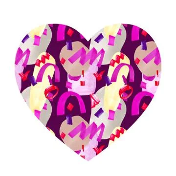 Abstract heart shaped background. Stock Illustration
