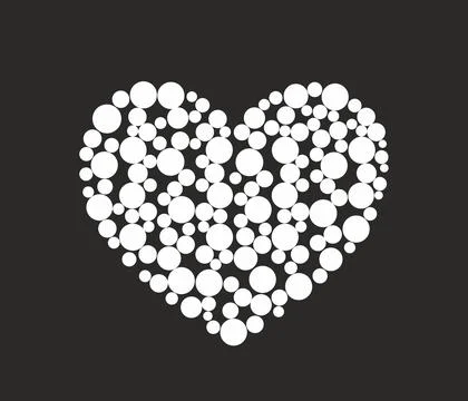 Abstract heart template. Vector illustration. Stock Illustration