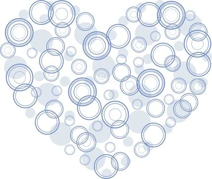 Abstract heart template. Vector illustration. Stock Illustration