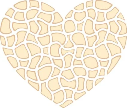 Abstract heart template. Vector illustration. Stock Illustration