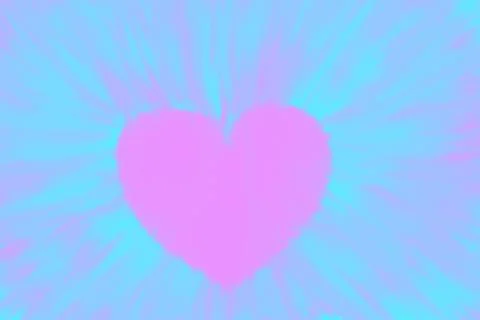 Abstract heart. Tie dye pattern.  Stock Photos