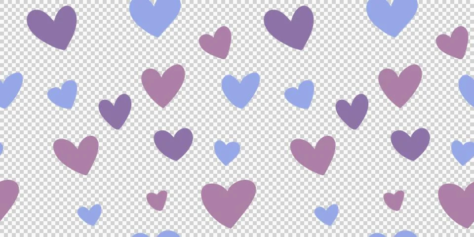 Abstract heart transparent background. Stock Illustration