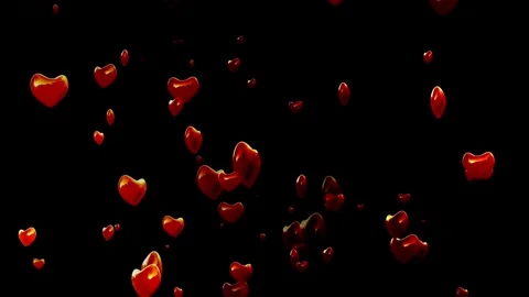 Abstract heart valentine background with bokeh glitter Red background for Stock Footage 336563674