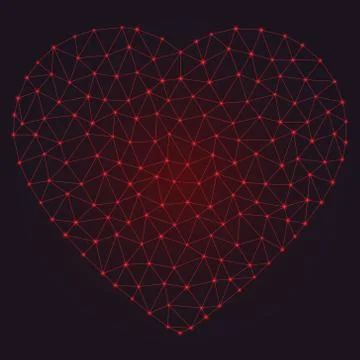 Abstract heart. Vector illustration Illustrazione stock