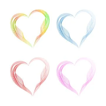Abstract heart. Vector illustration. Stock Illustration
