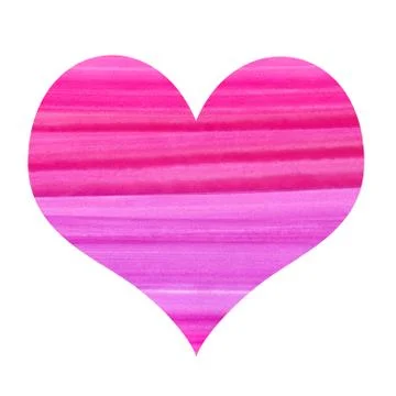 Abstract heart with watercolor pattern 스톡 일러스트