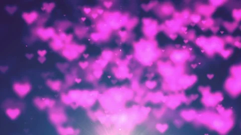 Abstract Hearts Animation background full HD Video stock 72010933