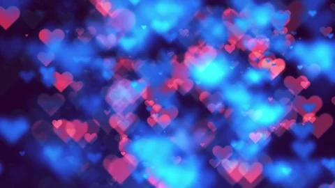 Abstract Hearts Animation background full HD Stock Footage 72010981