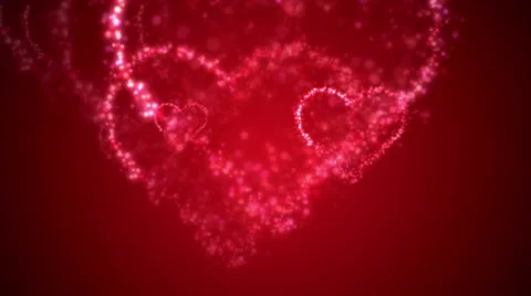 Abstract Hearts Background Video stock 5502641