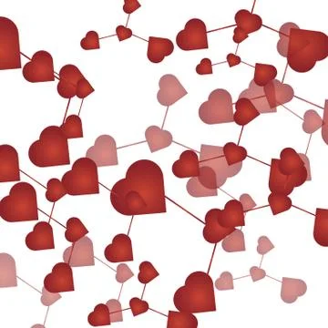 Abstract Hearts Background Stock Illustration