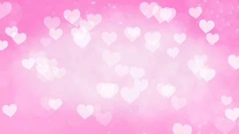 Abstract Hearts Bokeh Background. Stock Footage 71652386