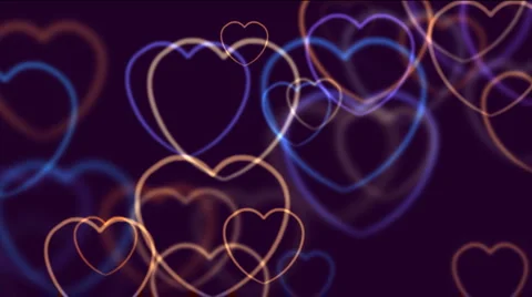 Abstract hearts defocused Stock-Footage 880745