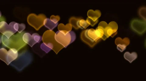 Abstract hearts defocused Stock Footage 918837