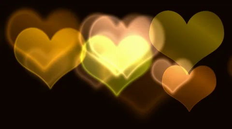 Abstract hearts defocused Stock Footage