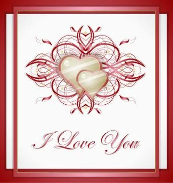 Abstract hearts. Stock Illustration