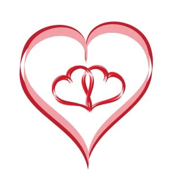 Abstract hearts Stock Illustration