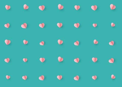 Abstract hearts seamless pattern valentine love background. Astract composi.. Stock-Illustration