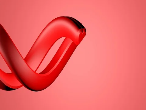 Abstract hearts shape, seamless loop Stock Footage 77302288