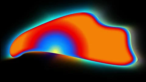 Abstract Heat Map Visualization of Thermal Energy Distribution Stock Footage 330985174