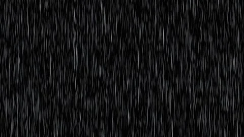 Abstract heavy rain falling on a black background. 4K Video stock 345112145