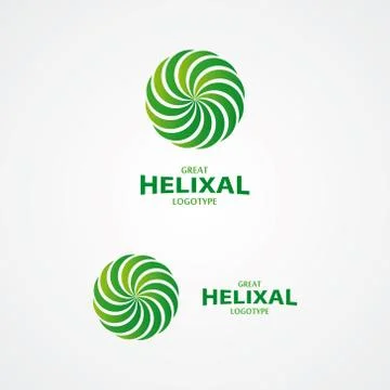 Abstract helix vector logo Stock Illustration