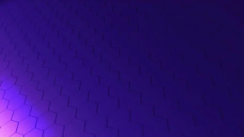 Abstract hexagon animation multicolor pattern 4K smooth concept Stock Footage 156385819