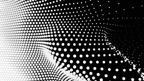 Abstract hexagon animation multicolor pattern 4K smooth concept Stock Footage 156988843