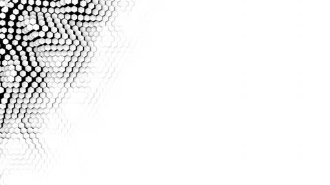 Abstract hexagon animation multicolor pattern 4K smooth concept Stock Footage 156988931