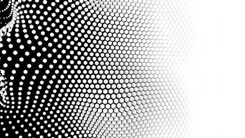 Abstract hexagon animation multicolor pattern 4K smooth concept Stock Footage 156989109