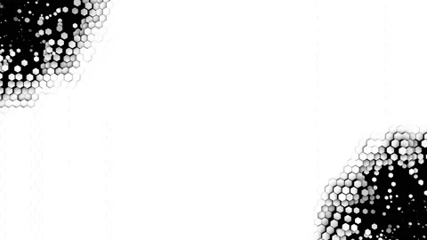 Abstract hexagon animation multicolor pattern 4K smooth concept Stock Footage 156989254