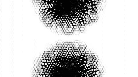 Abstract hexagon animation multicolor pattern 4K smooth concept Stock Footage 156989505