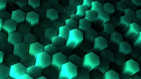 Abstract hexagon animation multicolor pattern 4K smooth concept Stock Footage 156991877