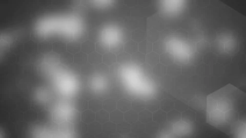 Abstract hexagon background animation, subtle hexagon pattern and bokeh light Stock Footage 329200540