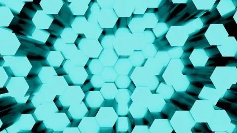 Abstract Hexagon Background Stock Illustration